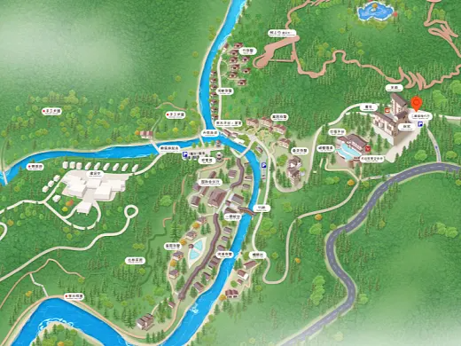 霍城结合景区手绘地图智慧导览和720全景技术，可以让景区更加“动”起来，为游客提供更加身临其境的导览体验。